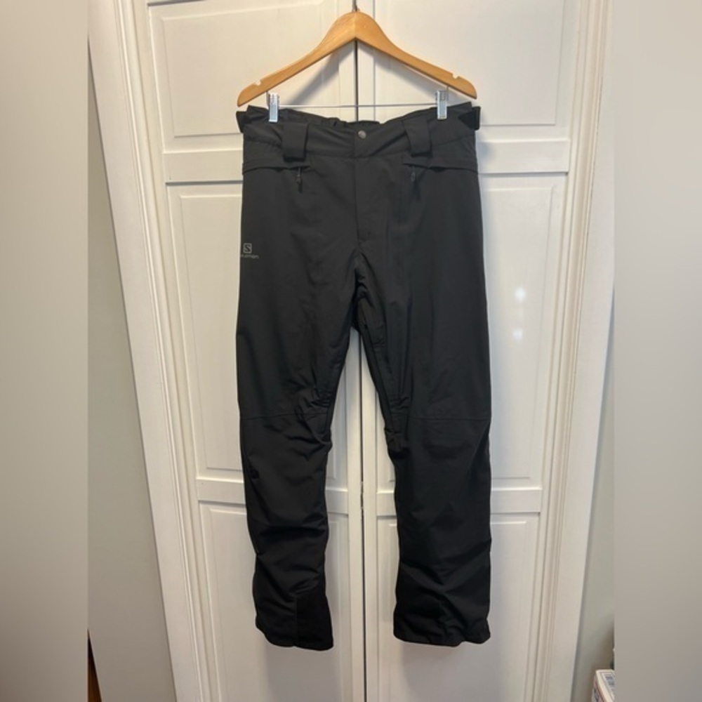 Salomon Men’s Ski/Snow Pants Size XL Inseam Long Color Black